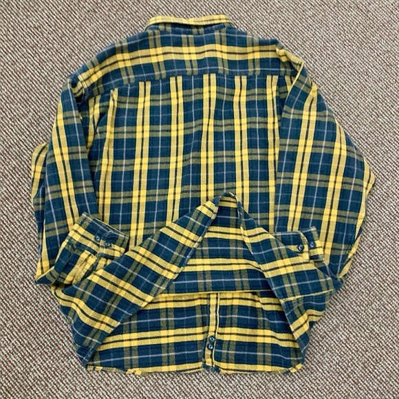 Men’s XL Tall 100% Cotton CABELA’S Heavy Duty Plaid Flannel Sportsman Work Shirt - Picture 10 of 14